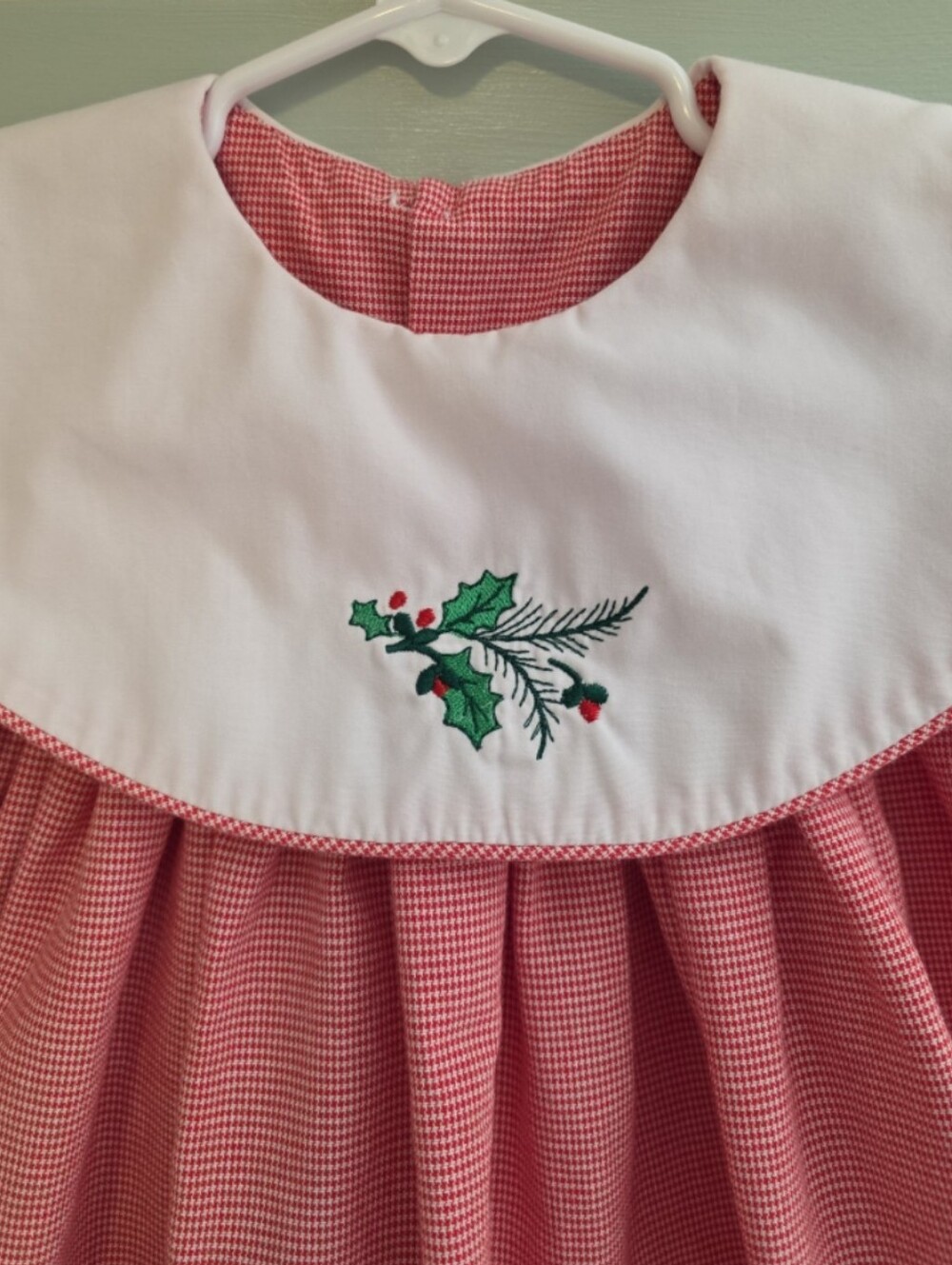 Banbury Cross New Orleans 4 Or 4t Vintage Style Christmas Holly Smocked dress - Picture 2 of 5